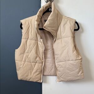 Tan Quilted Vest